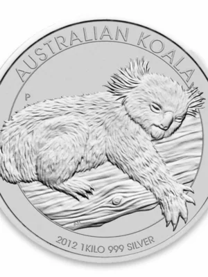 2012 1kg Australian Perth Mint .999 Silver Koala