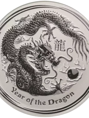 2012 1kg Australian Perth Mint Silver Lunar II: Year of the Dragon