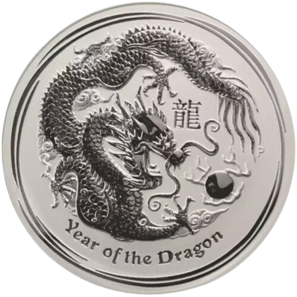 2012 1kg Australian Perth Mint Silver Lunar II: Year of the Dragon