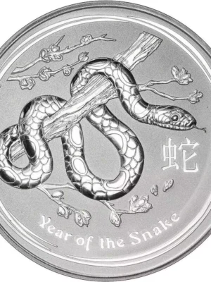 2013 1kg Australian Perth Mint Silver Lunar II: Year of the Snake