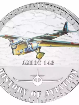 2014 20g Burundi History of Aviation Amiot 143 .999 Silver Coin
