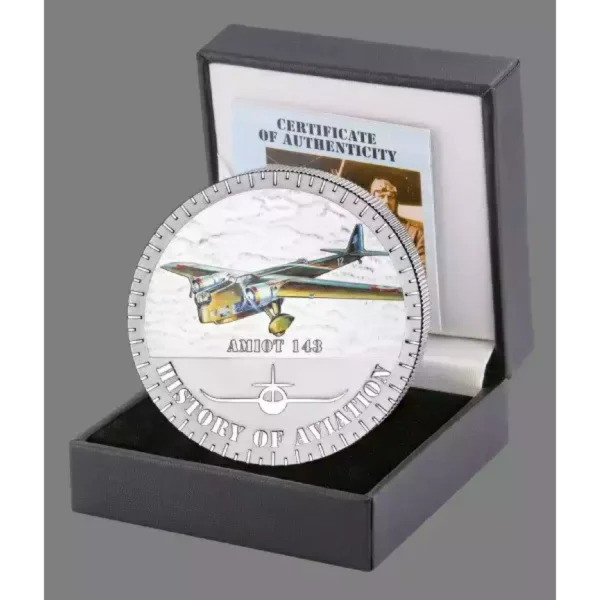 2014 20g Burundi History of Aviation Amiot 143 .999 Silver Coin