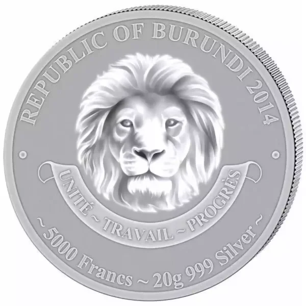 2014 20g Burundi History of Aviation Amiot 143 .999 Silver Coin