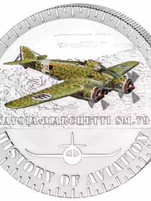 2014 20g Burundi History of Aviation Savoia-Marchetti .999 Silver Coin