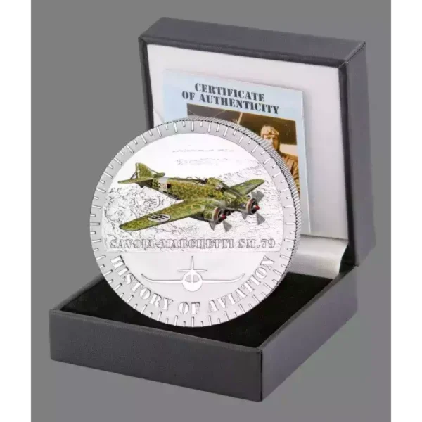 2014 20g Burundi History of Aviation Savoia-Marchetti .999 Silver Coin