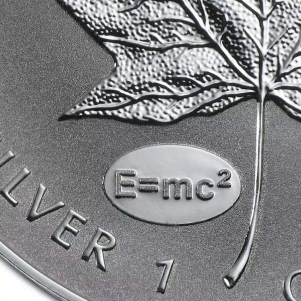 2015 1oz Canada Reverse Proof .9999 Silver Maple W/ E=MC2 Privy