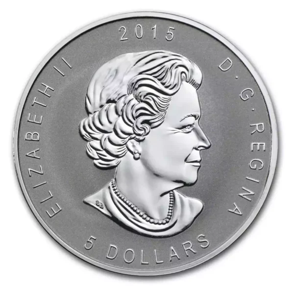 2015 1oz Canada Reverse Proof .9999 Silver Maple W/ E=MC2 Privy