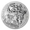 2015 1oz Rwanda African Wildlife Series .999 Silver Cape Buffalo BU Coin