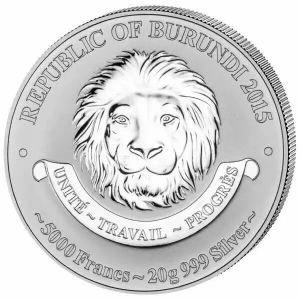 2015 20g Burundi History of Aviation Vought F4U Corsair .999 Silver Coin