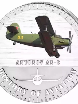 2015 20g Burundi History of Aviation Antonov AN-2 .999 Silver Coin