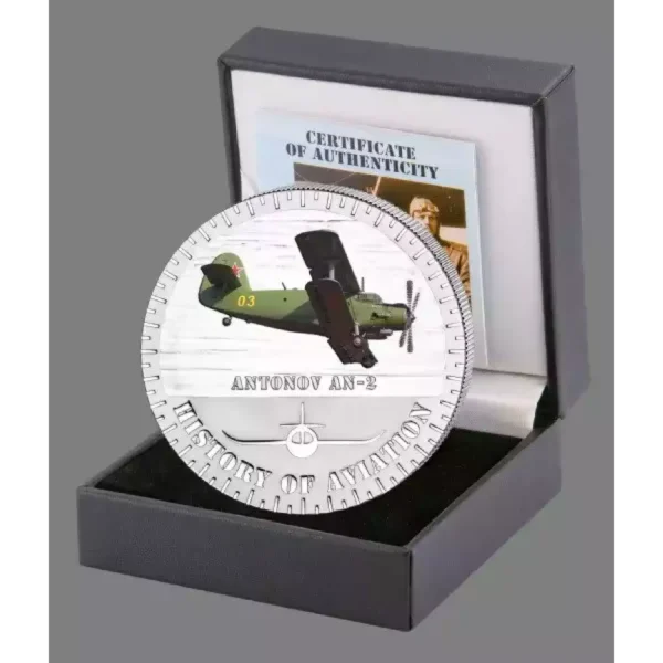 2015 20g Burundi History of Aviation Antonov AN-2 .999 Silver Coin