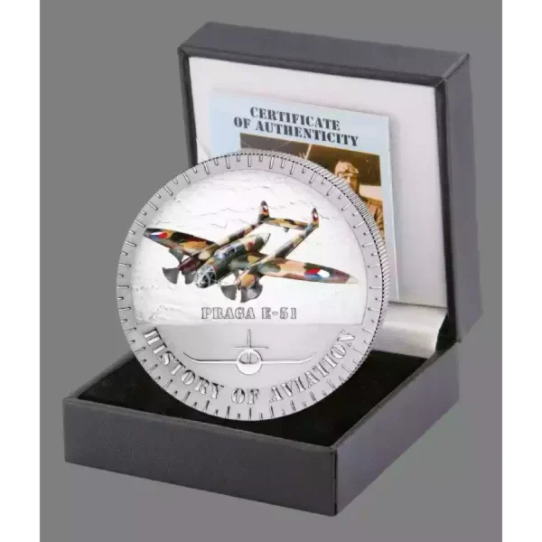 2015 20g  Burundi History of Aviation Praga E-51 .999 Silver Coin