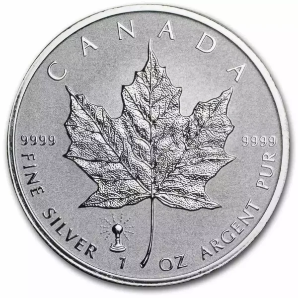 2018 1 oz  Canadian .9999 Silver Maple Leaf Reverse Proof Coin W/ Lightbulb Privy