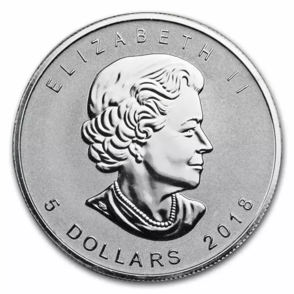 2018 1 oz  Canadian .9999 Silver Maple Leaf Reverse Proof Coin W/ Lightbulb Privy