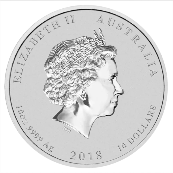 2018 10oz Australian Perth Mint Year of the Dog