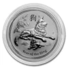 2018 1oz Australian Perth Mint Lunar Series II Year of the Dog .999 Silver Coin