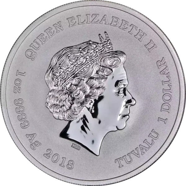 2018 1oz Tuvalu Marvel  "Black Panther" .9999 Silver Coin