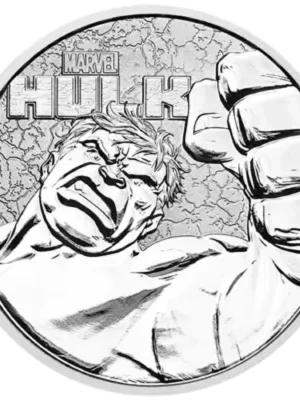 2019 1oz Tuvalu Marvel  "Hulk" .9999 Silver Coin
