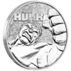 2019 1oz Tuvalu Marvel  "Hulk" .9999 Silver Coin