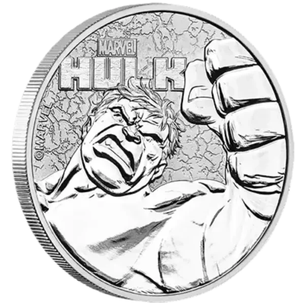 2019 1oz Tuvalu Marvel  "Hulk" .9999 Silver Coin