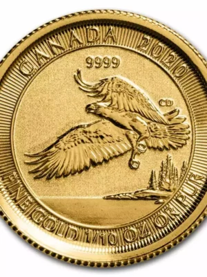 2020 1/10oz Royal Canadian Mint Bald Eagle .9999 Gold Coin