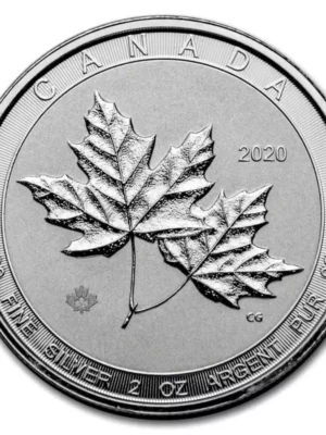 Any Year 2oz Canadian Twin Maple .9999 Silver Coins