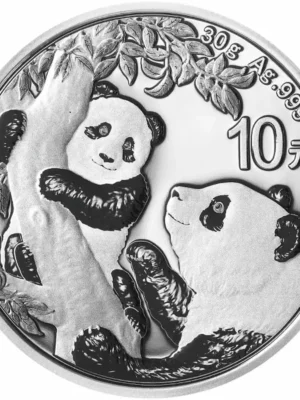2021 30g Chinese Panda .999 Silver Coin