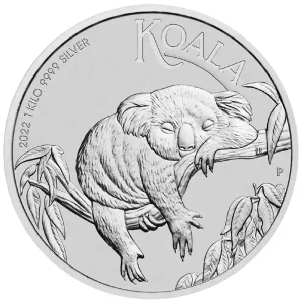 2022 1kg Australian Perth Mint .9999 Silver Koala