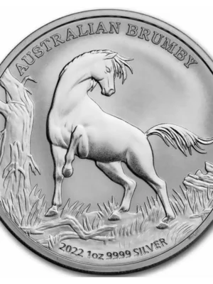 2022 1oz Australia Perth Mint .9999 Silver Brumby Coin