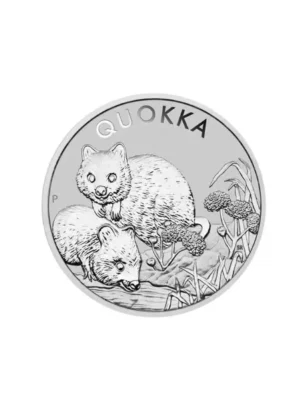 2022 1oz Australia Perth Mint .9999 Silver Quokka Coin
