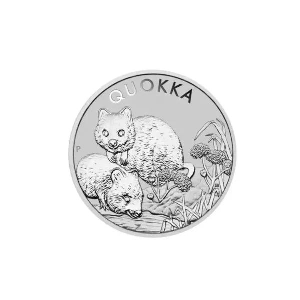 2022 1oz Australia Perth Mint .9999 Silver Quokka Coin