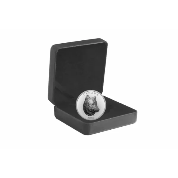 2022 1oz Royal Canadian Mint Timber Wolf .9999 Silver Proof Extraordinarily High Relief Coin