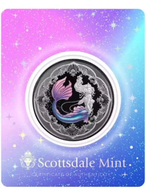 2022 1oz Samoa Mermaid Princess of the Seas .999 Silver Color Proof Coin