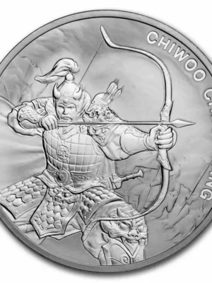 2022 1oz South Korea Chiwoo Cheonwang .999 Silver Bu Medal