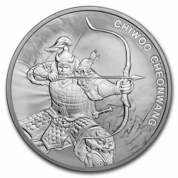 2022 1oz South Korea Chiwoo Cheonwang .999 Silver Bu Medal