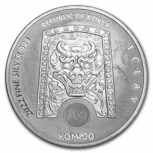 2022 1oz South Korea Chiwoo Cheonwang .999 Silver Bu Medal