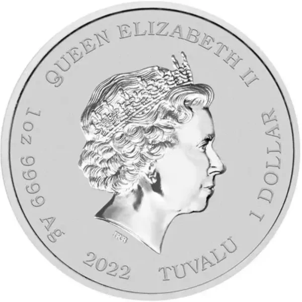 2021 1oz Tuvalu Perth Mint The Simpsons Family .9999 Silver Bullion Coin