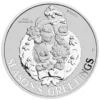 2022 1oz Tuvalu The Simpsons Season's Greetings .9999 Silver BU Coin