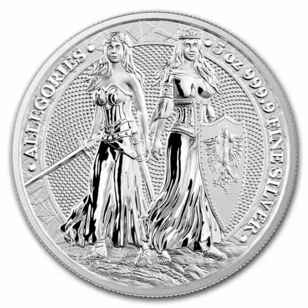 2022 5oz Germania .9999 Silver Allegories: Polonia and Germania Coin