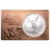 2022 Silver 1 oz & Copper 2 oz Mexican Libertad 40th Anniversary Proof Coin Bar