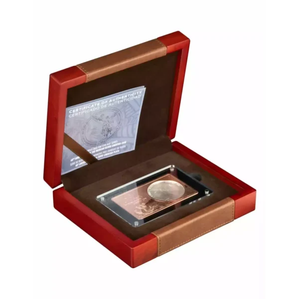 2022 Silver 1 oz & Copper 2 oz Mexican Libertad 40th Anniversary Proof Coin Bar