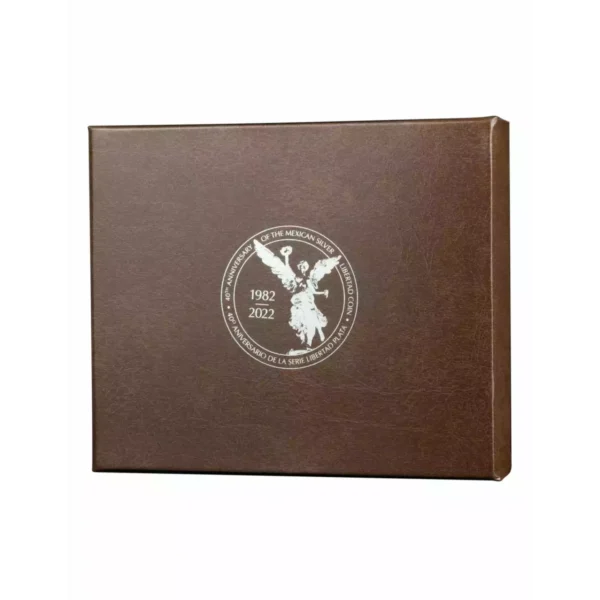 2022 Silver 1 oz & Copper 2 oz Mexican Libertad 40th Anniversary Proof Coin Bar