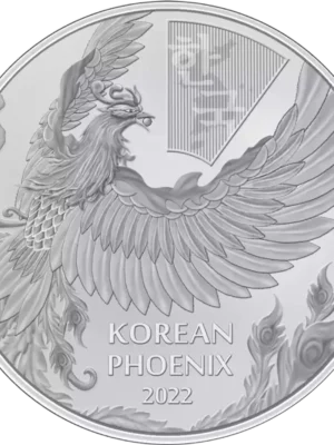 2022 1oz South Korea .9999 Silver Phoenix BU Medal