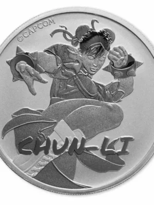 2022 Tuvalu 1oz .9999 Silver Street Fighter "Chun Li" Coin