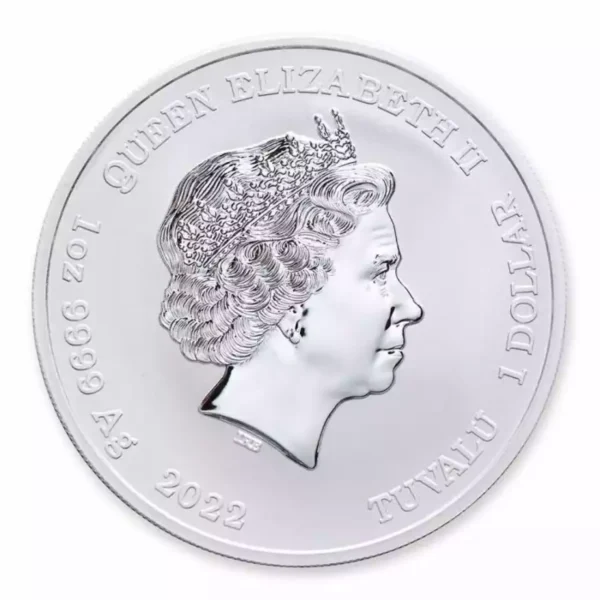 2022 Tuvalu 1oz .9999 Silver Street Fighter "Chun Li" Coin