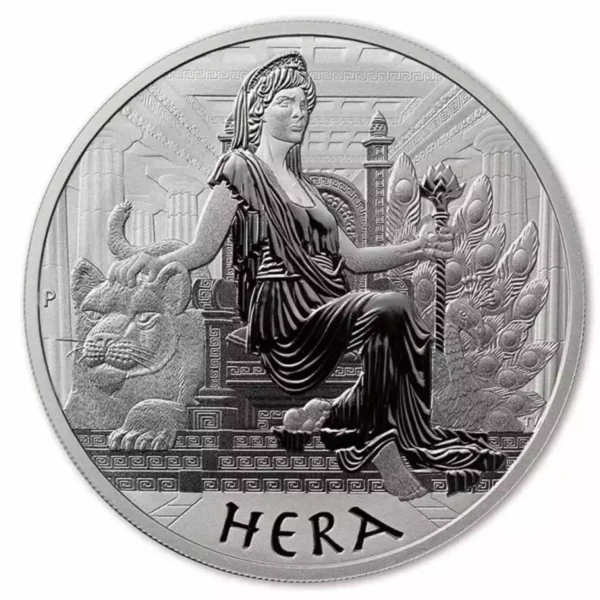 2022 Tuvalu 1oz Gods of Olympus "Hera" .9999 Silver Coin