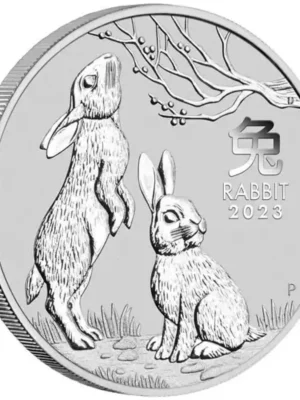 2023 1/2oz Australian Perth Mint Silver Lunar Series III: Year of the Rabbit