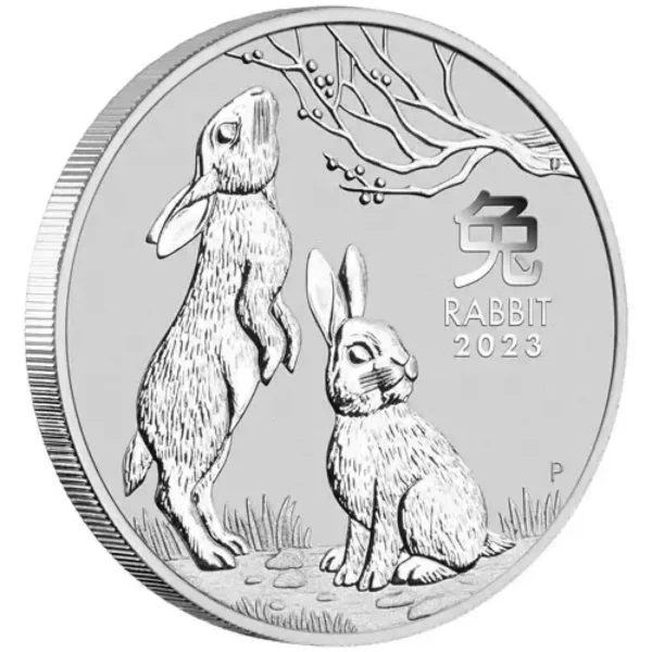 2023 1/2oz Australian Perth Mint Silver Lunar Series III: Year of the Rabbit