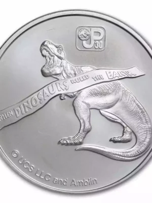 2023 1 oz Fiji 30th Anniversary of Jurassic Park .999 Silver Coin