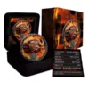 2023 1 oz South African Big Five Burning Buffalo Colorized .999 Silver Coin